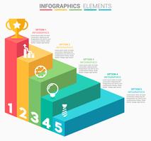 INFOGRAPHICS Business Stairs design vetor