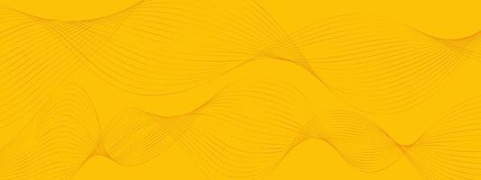fundo amarelo laranja dinâmico mínimo, fundo abstrato de ondas digitais criativas, vetor de conceito de página de destino moderna. ondas suaves abstratas e brilhantes para folheto, site, design de folheto, banner.