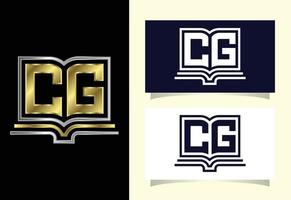 vetor de design de logotipo cg letra inicial. símbolo gráfico do alfabeto para identidade de negócios corporativos