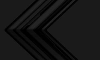 direção de tecnologia cibernética de circuito de seta preta abstrata com design de espaço em branco moderno vetor de fundo futurista