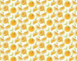 Fundo de padrão de fruta laranja vetor