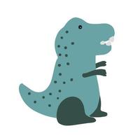 tiranossauro. t rex bonito dino clipart. dinossauro dos desenhos animados. vetor