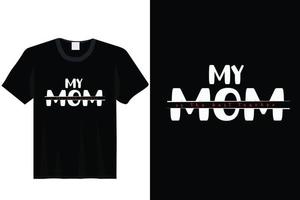 camiseta do dia das mães minha mãe é a melhor professora vetor