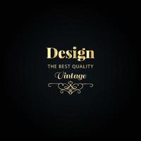 novo design de modelo de logotipo de luxo premium em vetor para restaurante, realeza, boutique, café, hotel, heráldica, joias, moda e outras ilustrações vetoriais