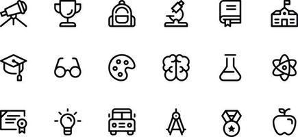 design de vetores de ícones de educação