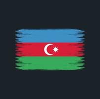 pinceladas de bandeira do azerbaijão. bandeira nacional vetor