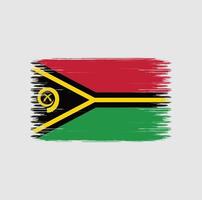 pinceladas de bandeira vanuatu. bandeira nacional vetor