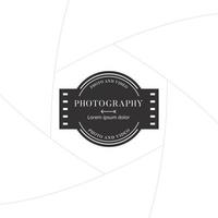 modelo de design de logotipo de fotografia vetor