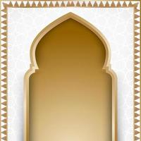 fundo de ramadan kareem com porta de arco vetor