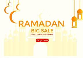 conjunto de ramadan kareem de cartazes ou ilustração invitations.vector. lugar para design text.ramadan mubarak vetor