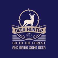 vetor de design de camiseta de caça. camiseta de caça, gráfico vetorial de caça para camiseta. gráfico de vetor, t-shirt tipográfica.
