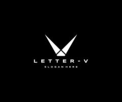 modelo de design de ícone de logotipo letra v vetor