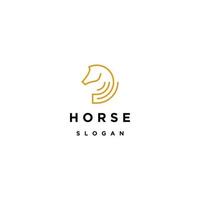 modelo de design de ícone de logotipo de cavalo vetor