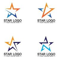 estrela logotipo modelo vetor ícone ilustração design-vetor