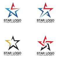 estrela logotipo modelo vetor ícone ilustração design-vetor