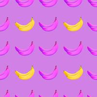 padrão de banana sem costura vetor