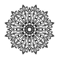 mandala desenhada à mão. decoração em ornamento de doodle oriental étnica. vetor