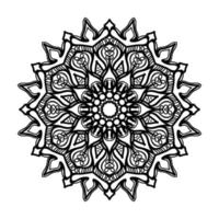 mandala desenhada à mão. decoração em ornamento de doodle oriental étnica. vetor