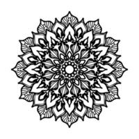 mandala desenhada à mão. decoração em ornamento de doodle oriental étnica. vetor