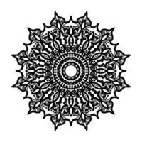 mandala desenhada à mão. decoração em ornamento de doodle oriental étnica. vetor