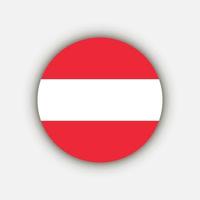 país Áustria. bandeira da Áustria. ilustração vetorial. vetor