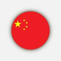 china do país. bandeira chinesa. ilustração vetorial. vetor