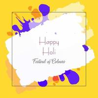 Imprimir feliz Holi festival de cor de fundo vetor