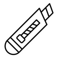 ícone de linha de cortador de papel vetor