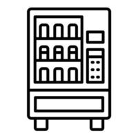 ícone de linha de máquina de venda automática vetor
