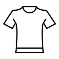 ícone de linha de camiseta vetor