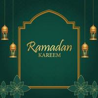 ilustração realista ramadan kareem vetor