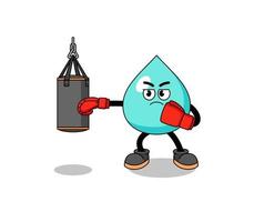 ilustração de boxer de água vetor