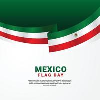 design do dia da bandeira do méxico vetor