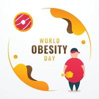 projeto do dia da obesidade vetor