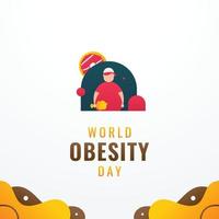projeto do dia da obesidade vetor