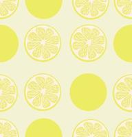 fatia de verão de um padrão sem costura de fundo de limão vetor