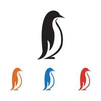 ilustração do logotipo do pinguim vetor