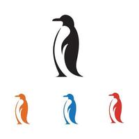 ilustração do logotipo do pinguim vetor