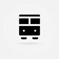 ônibus, veículo, estilo sólido de ícones de transporte. elementos de design do ícone do vetor. fundo de modelo de ícone vetorial vetor