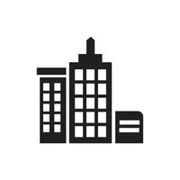edifício ícone modelo cor preta editável. edifício ícone símbolo ilustração vetorial plana para design gráfico e web. vetor