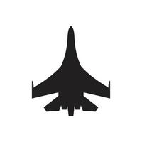 modelo de ícone de avião a jato cor preta editável. avião a jato ícone símbolo ilustração vetorial plana para design gráfico e web. vetor