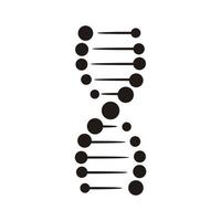 ícone de dna em design plano moderno vetor