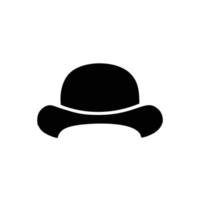 modelo de ícone de chapéu cor preta editável. chapéu ícone símbolo ilustração vetorial plana para design gráfico e web. vetor
