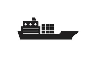 barca ícone modelo cor preta editável. barcaça ícone símbolo ilustração vetorial plana para design gráfico e web. vetor