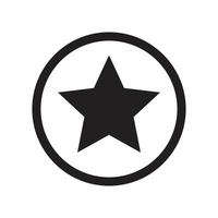 estrelas em sinal de vetor plana símbolo círculo ícone isolado no fundo branco. ilustração em vetor logotipo simples para design gráfico e web.