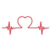 ilustração de pulso em forma de coração vetor