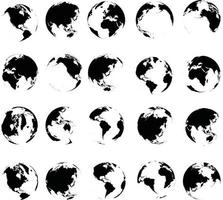 mapa do mundo, ilustração vetorial plana simples, vetor de mapa do mundo