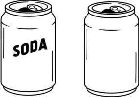 ícone de lata de refrigerante vetor