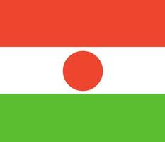 bandeira do niger. cores e proporções oficiais. bandeira nacional do niger. vetor