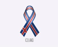 Luto Islândia fita vetor